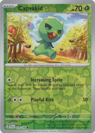 Scarlet & Violet - 028/198 - Capsakid - Reverse Holo
