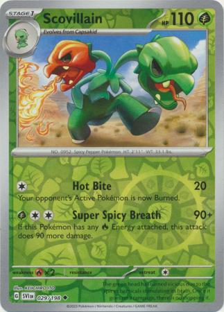 Scarlet & Violet - 029/198 - Scovillain - Reverse Holo