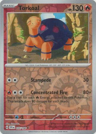 Scarlet & Violet - 035/198 - Torkoal - Reverse Holo