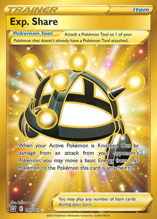Battle Styles - 180/163 - Exp. Share (Gold)