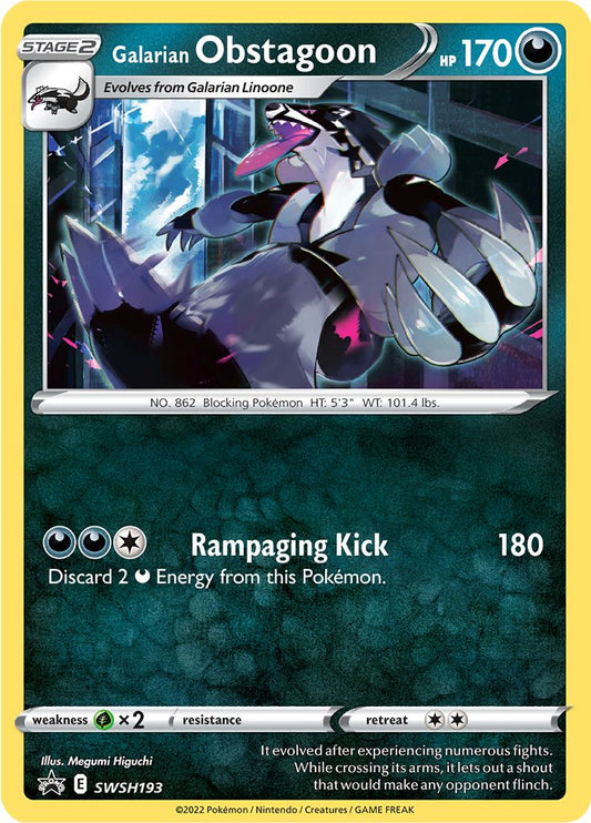 Black Star Promos - SWSH193 - Galarian Obstagoon (Eevee Stamp)