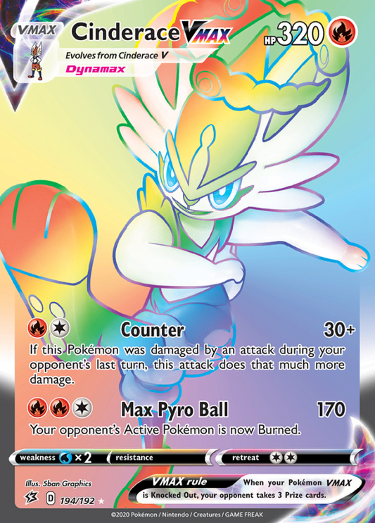Rebel Clash - 194/192 - Cinderace VMAX