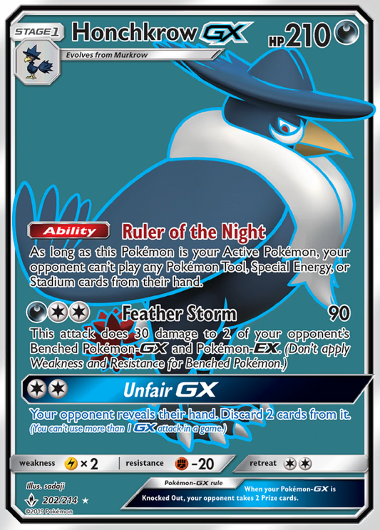 Unbroken Bonds - 202/214 - Honchkrow GX