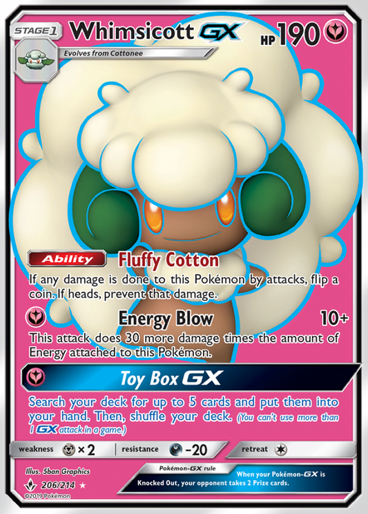 Unbroken Bonds - 206/214 - Whimsicott GX