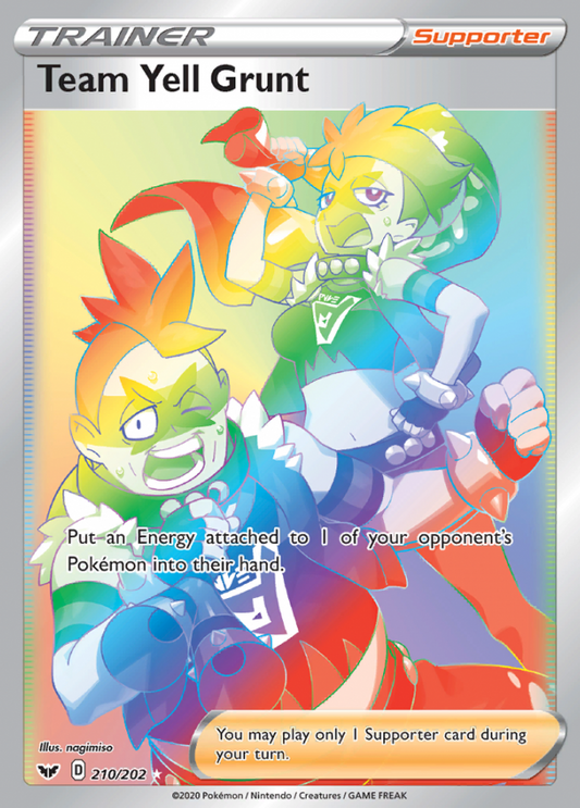 Sword & Shield - 210/202 - Team Yell Grunt