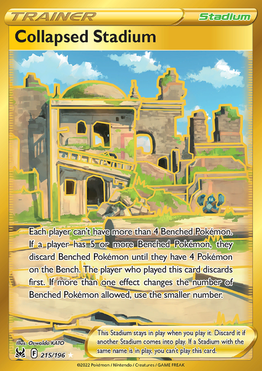 Lost Origin - 215/196 - Collapsed Stadium (Gold)