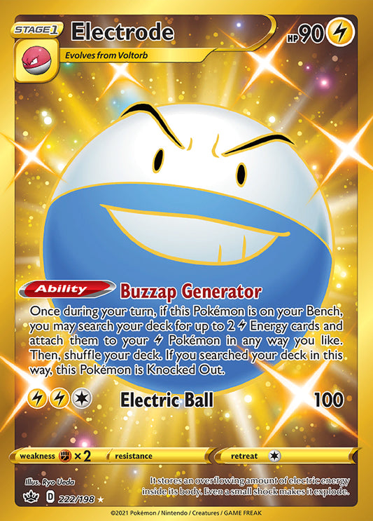 Chilling Reign - 222/198 - Electrode (Gold)