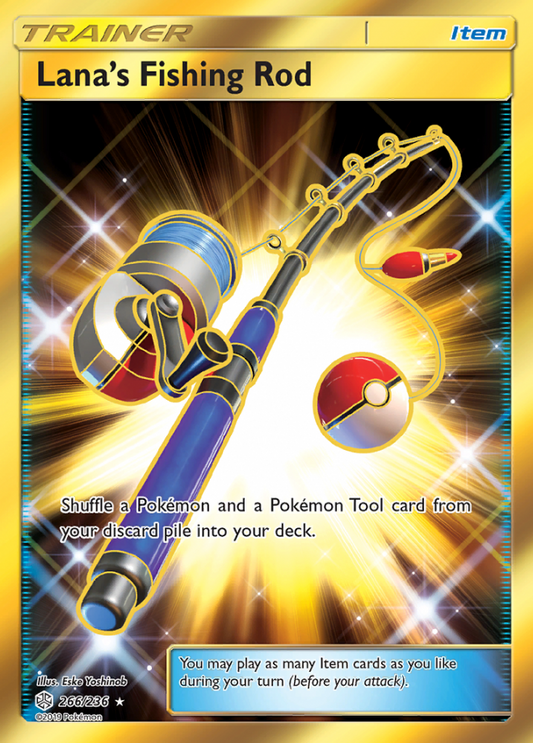 Cosmic Eclipse - 266/236 - Lana's Fishing Rod (Gold)