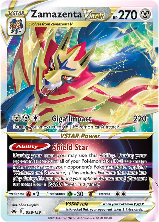 Crown Zenith - 099/159 - Zamazenta VSTAR