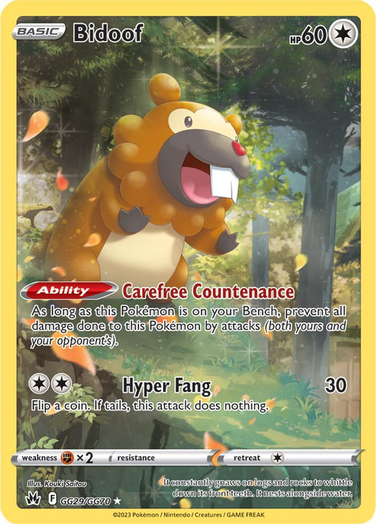 Crown Zenith - GG29 - Bidoof