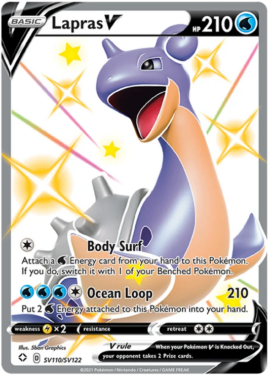 Shining Fates: Shiny Vault - SV110/SV122 - Lapras V