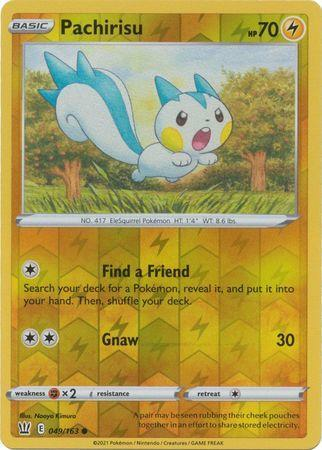 Battle Styles - 049/163 - Pachirisu - Reverse Holo