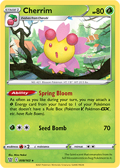 Battle Styles - 008/163 - Cherrim - Holo