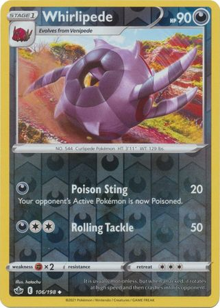 Chilling Reign - 106/198 - Whirlipede - Reverse Holo