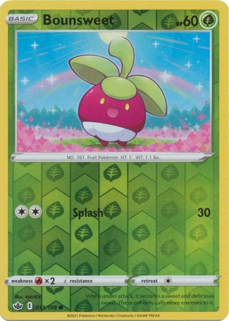 Chilling Reign - 013/198 - Bounsweet - Reverse Holo