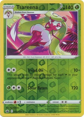 Chilling Reign - 015/198 - Tsareena - Reverse Holo