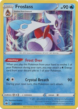 Chilling Reign - 036/198 - Froslass - Holo