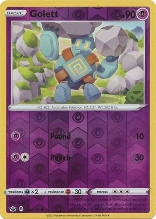 Chilling Reign - 065/198 - Golett - Reverse Holo