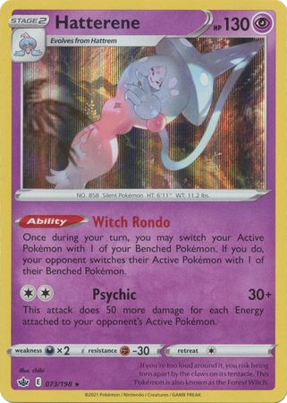 Chilling Reign - 073/198 - Hatterene - Holo