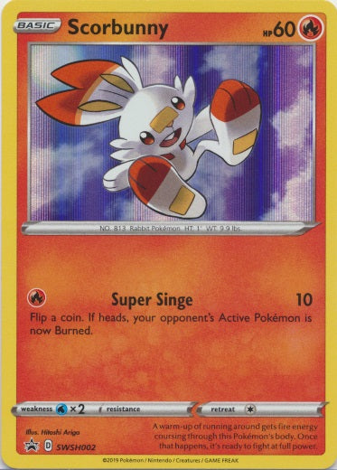 Black Star Promos - SWSH002 - Scorbunny - Holo