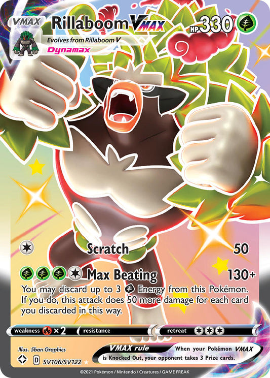 Shining Fates: Shiny Vault - SV106/SV122 - Rillaboom VMAX
