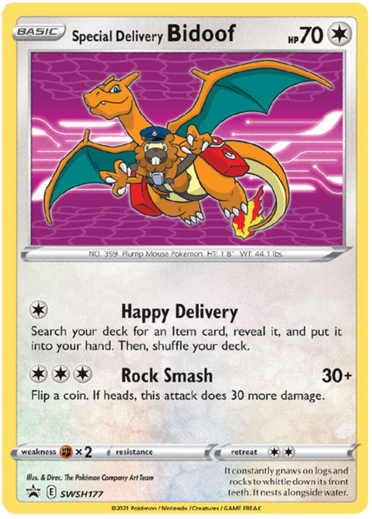 Black Star Promos - SWSH177 - Special Delivery Bidoof (Sealed)