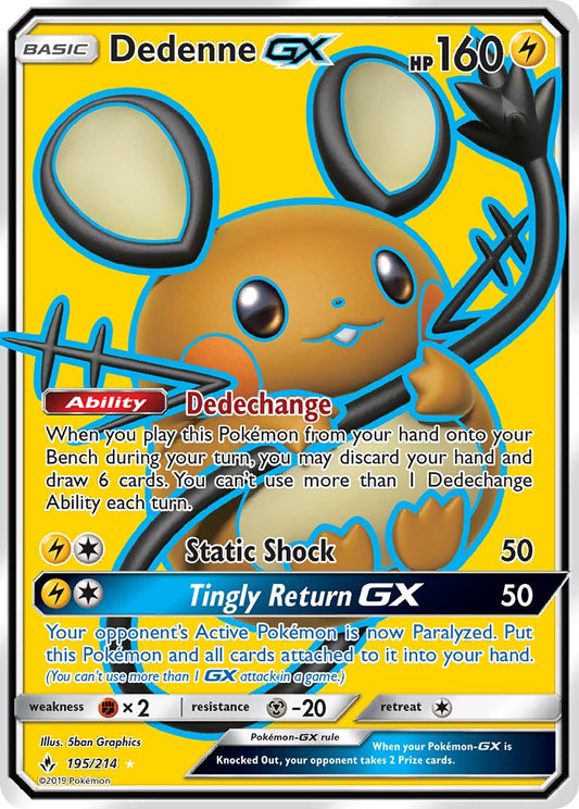 Unbroken Bonds - 195/214 - Dedenne GX