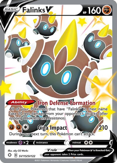 Shining Fates: Shiny Vault - SV115/SV122 - Falinks V