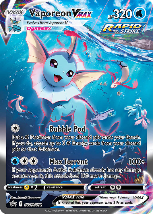 Black Star Promos - SWSH182 - Vaporeon VMAX