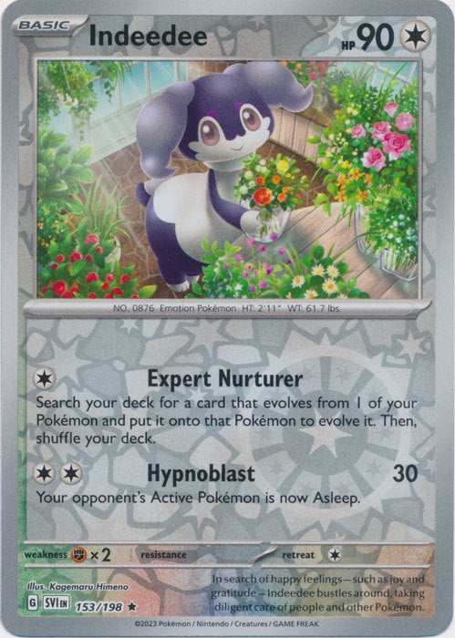 Scarlet & Violet - 153/198 - Indeedee - Reverse Holo