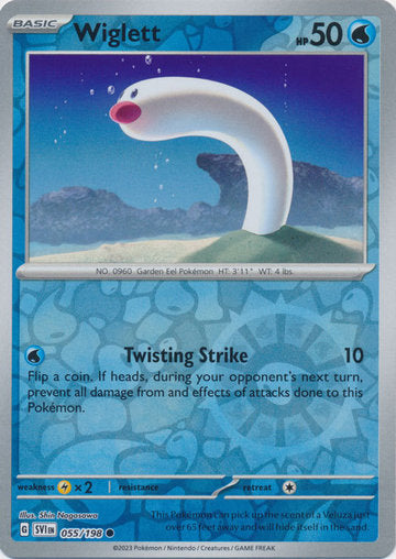 Scarlet & Violet - 055/198 - Wiglett - Reverse Holo