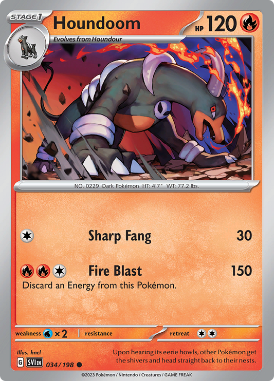 Scarlet & Violet - 034/198 - Houndoom