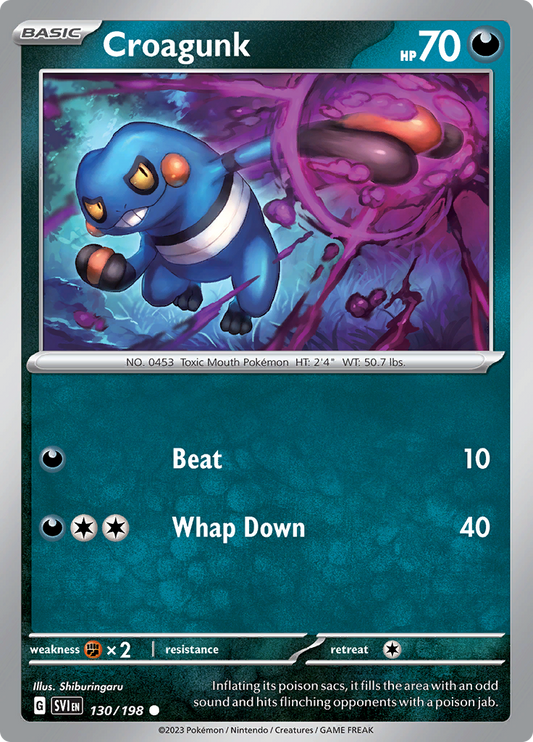 Scarlet & Violet - 130/198 - Croagunk
