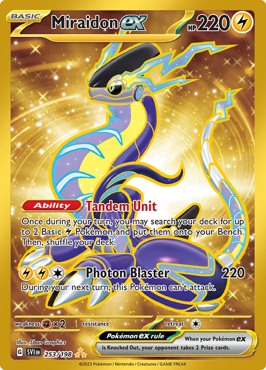 Scarlet & Violet - 253/198 - Miraidon ex (Gold)