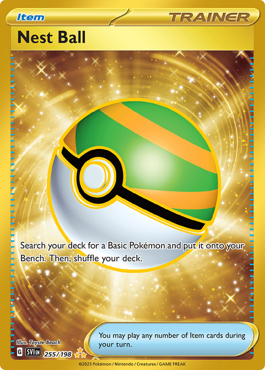 Scarlet & Violet - 255/198 - Nest Ball (Gold)